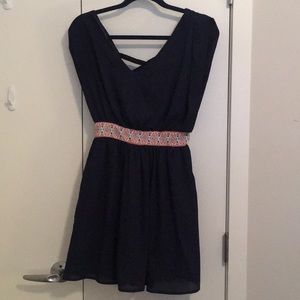 Navy Blue with Tie Back